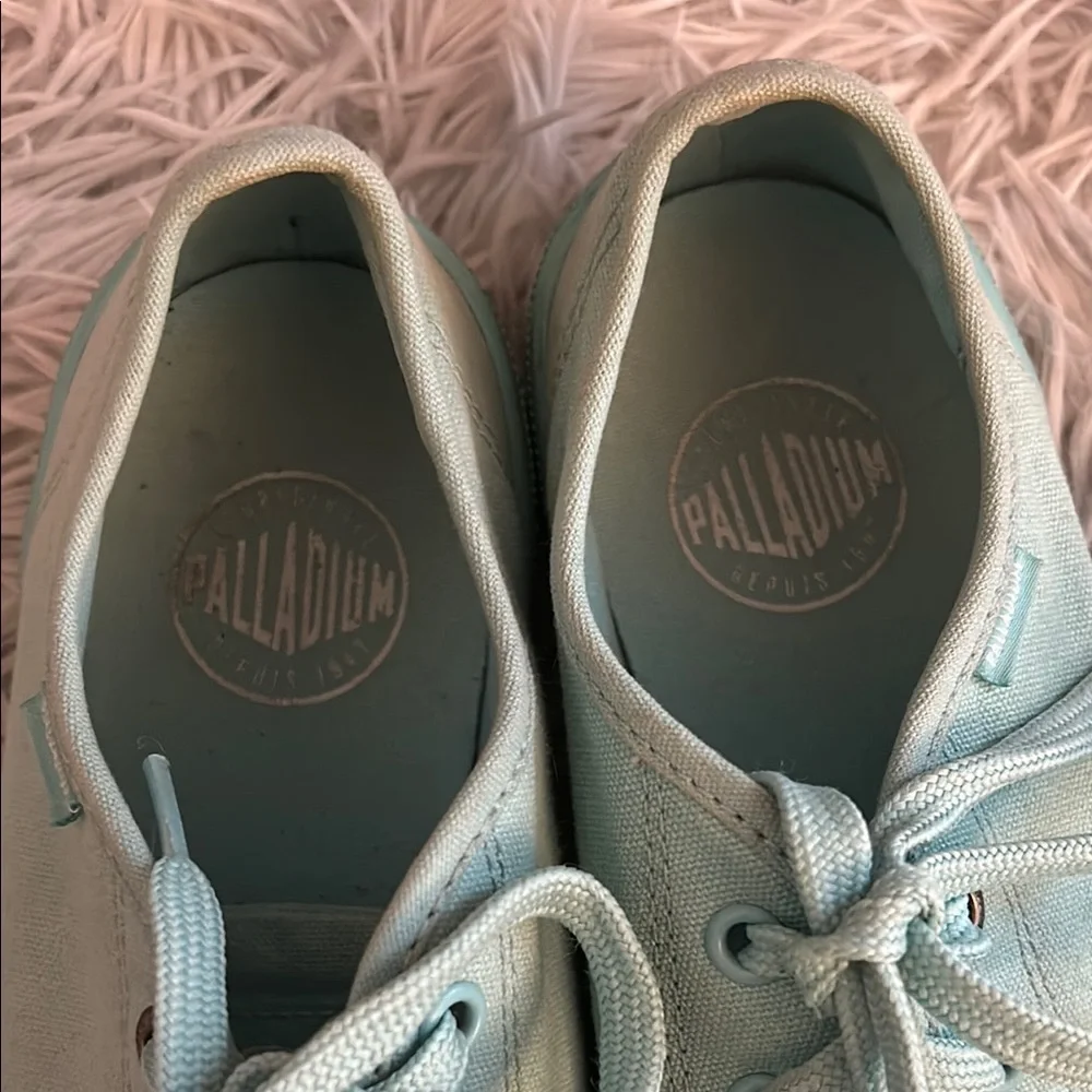 Palladium Blue Sneakers Lightweight Canvas Casual - Picture 4 of 8